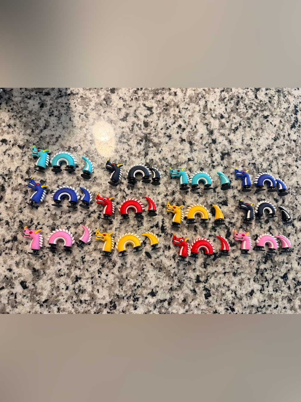 12- 3D Dragon Shoe Charms